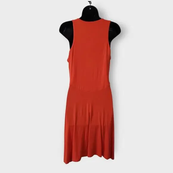 Athleta Womens Santorini Thera Tank Dress Orange Medium Modal Athleisure - Picture 4 of 10